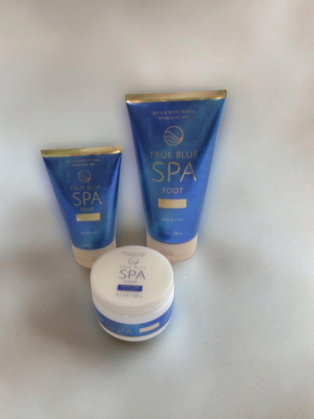 Bath & Body Works TRUE BLUE SPA (FEET) SET OF 3 - NWT
